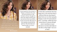 Romy Park answers a fan's question on Instagram | Images: Instagram/Romy Park